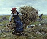 Julien Dupre Famous Paintings - Harvest Time